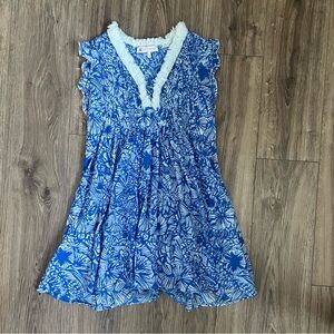 JUDE CONNALLY LARISSA DRESS SUNBURST TILE COBALT  - XS